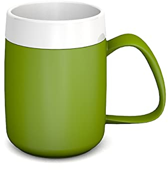 Ornamin Becher mit Trink-Trick und Thermofunktion 140 ml grün (Modell 207) / Thermobecher, Spezial-Trinkhilfe, Schnabelbecher