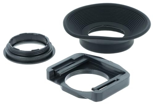 vhbw Augenmuschel Sucher Set kompatibel mit Nikon F801s | F801, F90, F90x, F6 Kamera Spiegelreflexkamera DSLR Okular - Schwarz
