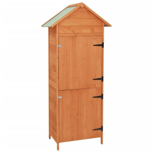 vidaXL Coffre de rangement extérieur avec porte, armoire de terrasse, coffre de rangement pour coussins d'extérieur, oreillers, outils de jardin, fournitures de piscine, bois massif