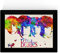 Noten-Band The Beatles (Gesichter) Poster A3 Größe Farb-Burst-Stil. 250 gr hochwertiges Papier. Frameless
