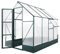 Outsunny 6x8 FT Polycarbonate Greenhouse with Base and Raised Bed, Walk-in Greenhouse with Aluminium Frame, Temperature Controlled Window, Foundation for Plants, Flowers, Vegetable