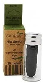 VAMBOO 42316 Filo interdentale menta+carbonio bambù + Xilitol disponibile multicolore