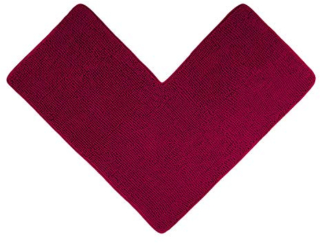 WohnDirect Eck Duschmatte 100 x 100 x 50 cm | Beere | rutschfest & Waschbar, idealer Duschvorleger für eckige Duschkabinen zum Set kombinierbar, Badematten & Badteppiche, Oeko-TEX Zertifiziert