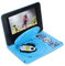 Lettore DVD Portatile, Lettore DVD con Schermo HD da 6,8 Pollici, Supporto Lettore DVD Mobile Girevole a 270 Gradi, Disco U/cassetta SD/MMC, con Telecomando, per Auto/bambini/casa/viaggi(UE-blu)