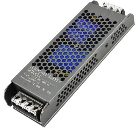 NUOVA GERMANY Alimentatore Professionale 10.4A DC 24V Striscia Led Trasformatore Ampere Stabilizzato AC110/220V Ultra sottile (24V, 250W)