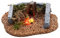 Holyart Feuer mit Mauer für Krippe, 5x10x10 cm