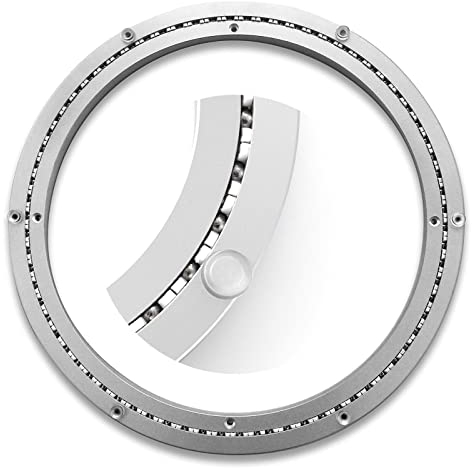 Duchunsheng Drehkranz Drehlager Schwerlast Lazy Susan Drehbeschlag Drehscheiben 300 400mm 500mm, 360°Drehscheibe Drehbar Aus Aluminiumlegierung, Drehteller Für Tabletop-Serving-Messedisplays