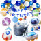 Weltraum Geburtstag Party Dekoration, Weltraum Themen Party Dekoration Jungen, Astronauten Ballon Set mit Happy Birthday Banner, Astronauten Raketen Folienballon, Jungen Birthday Decorations