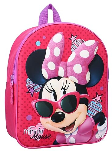 Sac à dos de loisirs 3D Disney Minnie Mouse Friends Around Town, multicolore