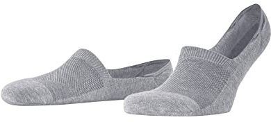 Burlington Herren Füßlinge Athleisure M In weich atmungsaktiv schnelltrocknend unsichtbar einfarbig 1 Paar, Grau Light Grey Melange 3775, 43-46