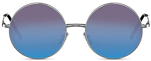 Cheapass Lunettes de Soleil Femmes Mode Semi Sans Monture avec Monture Jaune Transparente et Verres Foncés Protection UV400