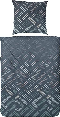 Thomas Mako-Satin-Bettwäsche | 035 anthrazit - 155 x 220