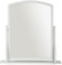 Home Selections Arched Wood Dressing Table Mirror, Grey, 44x44cm, Wooden Free Standing Tabletop Vanity Mirror