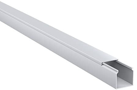 Kabelkanal aus hochwertigem PVC weiß Kabelleiste 2m - 5 Stück - 16x16mm