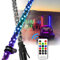 Auto Whip Light Bunte LED Whip Light Dancing [mit Fernbedienung] Auto Spirale LED Peitsche Licht for Offroad Jeep RZR UTV ATV Sand Dune Buggy Quad Truck Boat Motorcycle (2FT - 1 Stück)