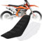 JFG RACING Motorrad Sitzbezug,Universal Motorrad Rutschfester Sitzbezug für SXF EXC EXC XC SX CR CRF WR WRF RMZ YZF KLX Dirt Pit Bike Motorcross Enduro Off-Road Motorrad-Schwarz