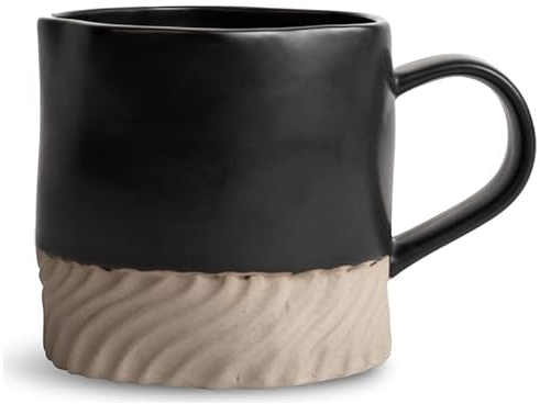 ByOn 5283907701 Mug Swirl - Taza de té (gres, 0,38 L), color marrón