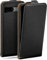 moex Flip Case für Google Pixel 7a Hülle klappbar mit 360 Grad Schutz, Handyhülle mit Displayschutz, PU Leder Handytasche Lederhülle, Flip Case Cover Klapphülle, Schwarz