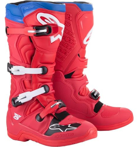 Alpinestars Tech 5 Stivali motocross, blu/bianco/rosso, 13 (48)