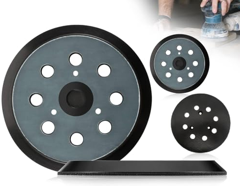 KAPSING Confezione da 2 dischi abrasivi da 5 pollici/12,7 cm, dischi abrasivi 8 fori compatibili con levigatrice eccentrica MAKITA levigatrice orbitale BO5021/BO5041/BBO180/DBO180/MT924