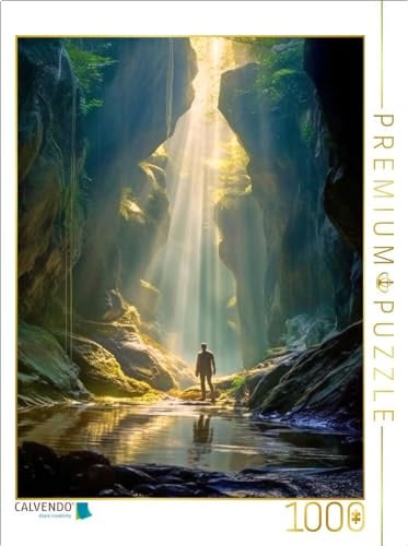 CALVENDO Puzzle Lichtstrahl in die Tiefe | 1000 Teile Lege-Größe 64 x 48 cm Foto-Puzzle für glückliche Stunden