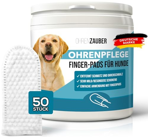 Bettersation Ohrenreiniger Ohrreiniger für Hunde & Katzen 50 Stück [BESTNOTE 1,3] - pflegt & schützt - Ohrenreiniger Ohrenpflege gegen Ohrenentzündung Ohrmilben u. Hygiene bei Hund Katze