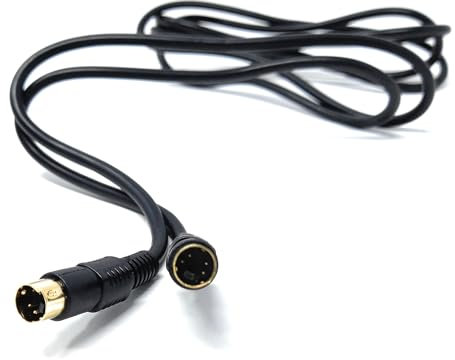 1.5m S-Video (SVHS) Cable 4-pin Male to Male Gold Plated Compatible With TV, HDTV, DVD, VCR, Camcorder, Game Console 5ft