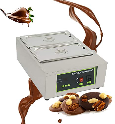 Chocolate Tempering Machine 0℃~90℃/0℉~194℉ | Digital Temp Control | Melting Machine for 8 kg of Chocolate | Commercial Electric | 230V | 1kW