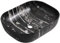 Art Countertop Bathroom Sink Basin Cloakroom Basin Hand Wash Sinks Bowl Black Marble Effect Artistic Counter Top Basins Rectangular Ceramic Vessel Sink No Overflow 500x395mm