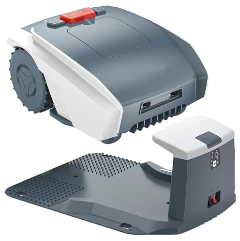 Eastnmythet Automatic Robotic Lawn Mower with Mobile APP Control and GPS Path Planning, 19cm Cutting Width, 2-5.5cm Trimming Height, Self-Charging