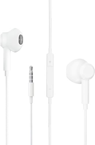 AIFEIMEI 3,5 mm Klinkenstecker In Ear Kopfhörer mit Kabel, extra Bass, mit Mikrofon und Lautstärkeregler, für All 3,5 mm Klinkenstecker Audio Ausrüstung