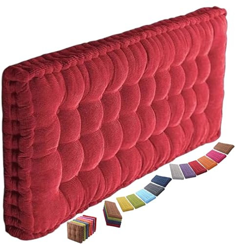 uyeoco 8-10cm Dickes Bankauflage Bankkissen, Sitzkissen Bank Sitzauflage Innen Outdoor, Gute Qualität Waschbare Gartenbank Auflage, Rechteck Sitzkissen Groß Für Stuhl Boden Bürostuhl(1@,50x170cm)