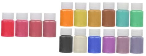 16 Stück Glimmerpigmentpulver für Nail Art und Epoxidharz