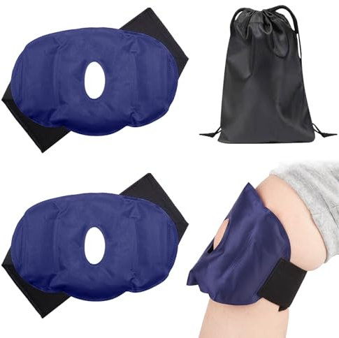 ZOCONE Paquete de 2 Bolsa Gel Frio y Calor Reutilizable Para Lesiones en Rodilla, Aliviar El Dolor e Hinchazón, Esguinces