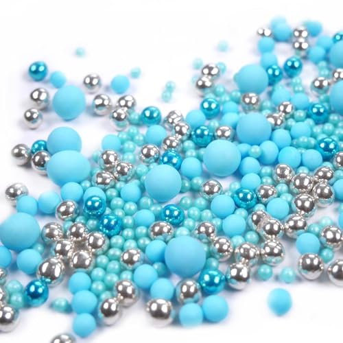 Streuselheld Schokomix Blau 80g Schokoladenstreusel | Blauer Streusel-Mix als Topping für Baby-Shower-Torten, essbare Zuckerstreusel für Gender-Reveal-Partys