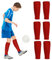 3 Pairs Football Sock Sleeves, Red Football Socks, Sock Sleeves, Gain The Edge Sock Sleeves, Elastic Soccer Shin Guards Sleeves, Kids, Adults, Juniors Knee High Football Socks Outdoor Game Soccer Sock
