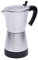 Duoruameng Elektrische Kaffeemaschine, 480W - 300ml - Espressokocher mit Basis, Reise-Kaffeemaschine für 1-6 Personen geeignet, Silber