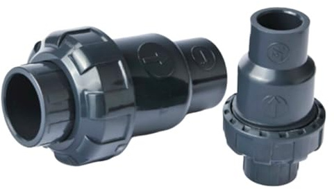 DEYIN Internationales PVC-Rückschlagventil, Innendurchmesser 20 mm bis 63 mm, Einweg-Rückschlagventil, Kunststoff-Rückschlagventil, Kugel-Rückschlagventil(20mm)