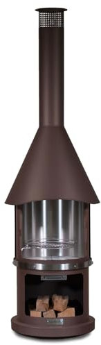 Buschbeck Edelstahlkamin 'Melbourne', braun, Höhe ca. 230 cm