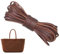 MOLZINY Cinturino in Pelle Piatto Cordino In Pelle Cordino di Pelle Piatto Laccio Cuoio Cordoncino in Pelle Bovina Cordino Cuoio per Braccialetti Corda di Cuoio Cinturino in Pelle Largo,5 mm x 5m