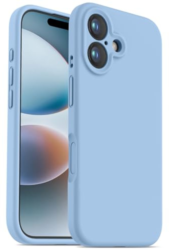 OTOFLY Designed for iPhone 16 Case,[Camera Control Button Coverage][12FT Military-Grade Protection] Silicone Shockproof Slim Cover Women Men 16 Phone Case 6.1 inch, Azure