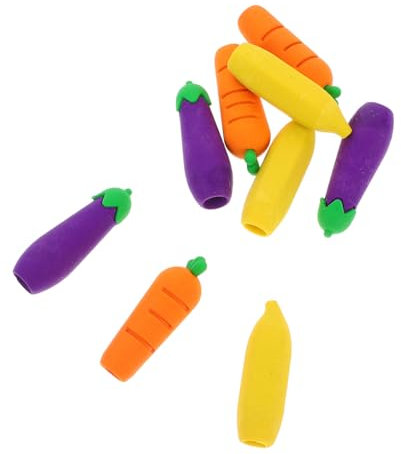 DECORNIJIA 9 Stück Netter Bleistifthut Radiergummi-bleistiftverlängerungen Schutzhüllen Für Bleistifte Cartoon-bleistifthüllen Radiergummis Bleistiftaufsätze Mini-radierer Weiches Gummi