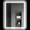 HOMCOM Miroir Salle de Bain 70 x 90 cm rectangulaire, Miroir Salle de Bain Mural avec éclairage LED, Montage Horizontale ou Verticale, lumière réglable 3 Couleurs, Anti-buée, mémoire - Argent