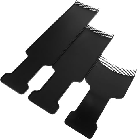 LIFKOME Kit de Teinture Capillaire Professionnel 3 Pièces Panneaux en Plastique Noir pour Mèches Faciles Nuancier Précis et Utilisation Polyvalente à Domicile ou Salon