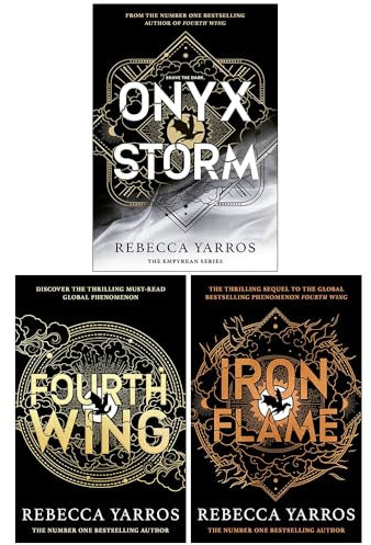 The Empyrean Series Collection 3 Books Set By Rebecca Yarros (Fourth Wing, Iron Flame & Onyx Storm)