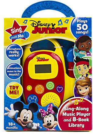 Disney Junior Mickey, Minnie, and More! - Sing with Me Sing-Along Music Player and 8-Book Library - PI Kids