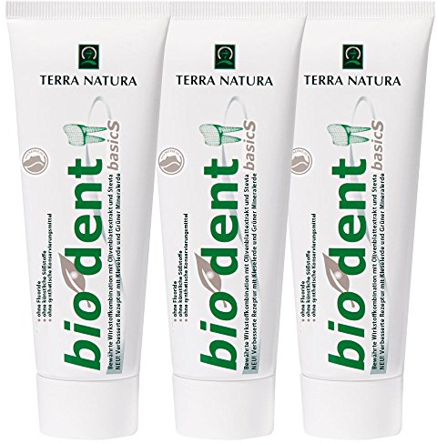 Stevia Zahnpasta Basic Vorteilspack - 3 x 75ml