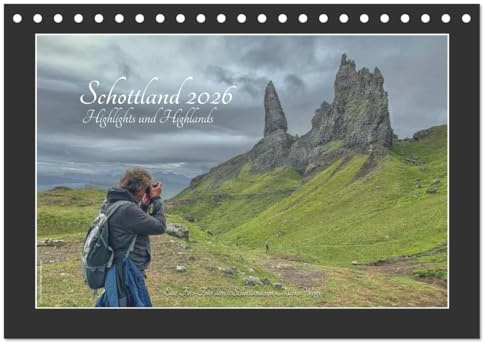 Schottland 2026 Highlights und Highlands (Tischkalender 2026 DIN A5 quer), CALVENDO Monatskalender: Schottland mit seiner beeindruckenden Vielfalt in 13 fantastischen Motiven! (CALVENDO Orte)