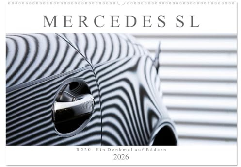 Mercedes SL R230 - Ein Denkmal auf Rädern (Wandkalender 2026 DIN A2 quer), CALVENDO Monatskalender: Der Mercedes SL R230 (2001-2011) gilt bereits heute als Klassiker (CALVENDO Technologie)