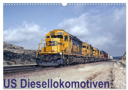 US Diesellokomotiven (Wandkalender 2026 DIN A3 quer), CALVENDO Monatskalender: Bilder eindrucksvoller technischer Meisterwerke, die noch heute sehr ... weite Land durchqueren. (CALVENDO Mobilitaet)